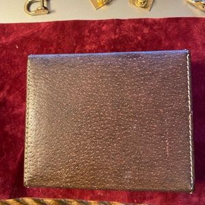 Rare Gucci Leather Earring/ Cufflink Box Suede Lined (Box Only))